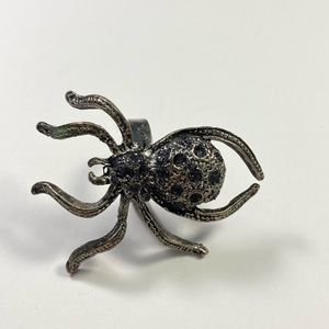 Gorgeous Black Spider Adjustable Ring 🕷